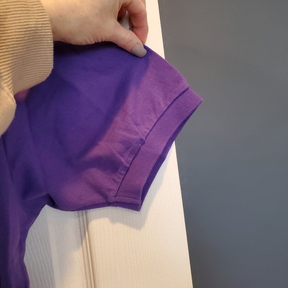 Men's purple polo shirt size 2XL - Picture 3 of 10
